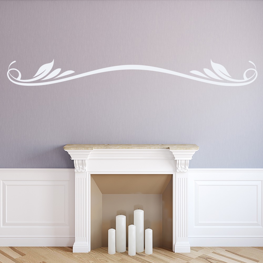 Leaf Border Decorative Headboard Wall Sticker