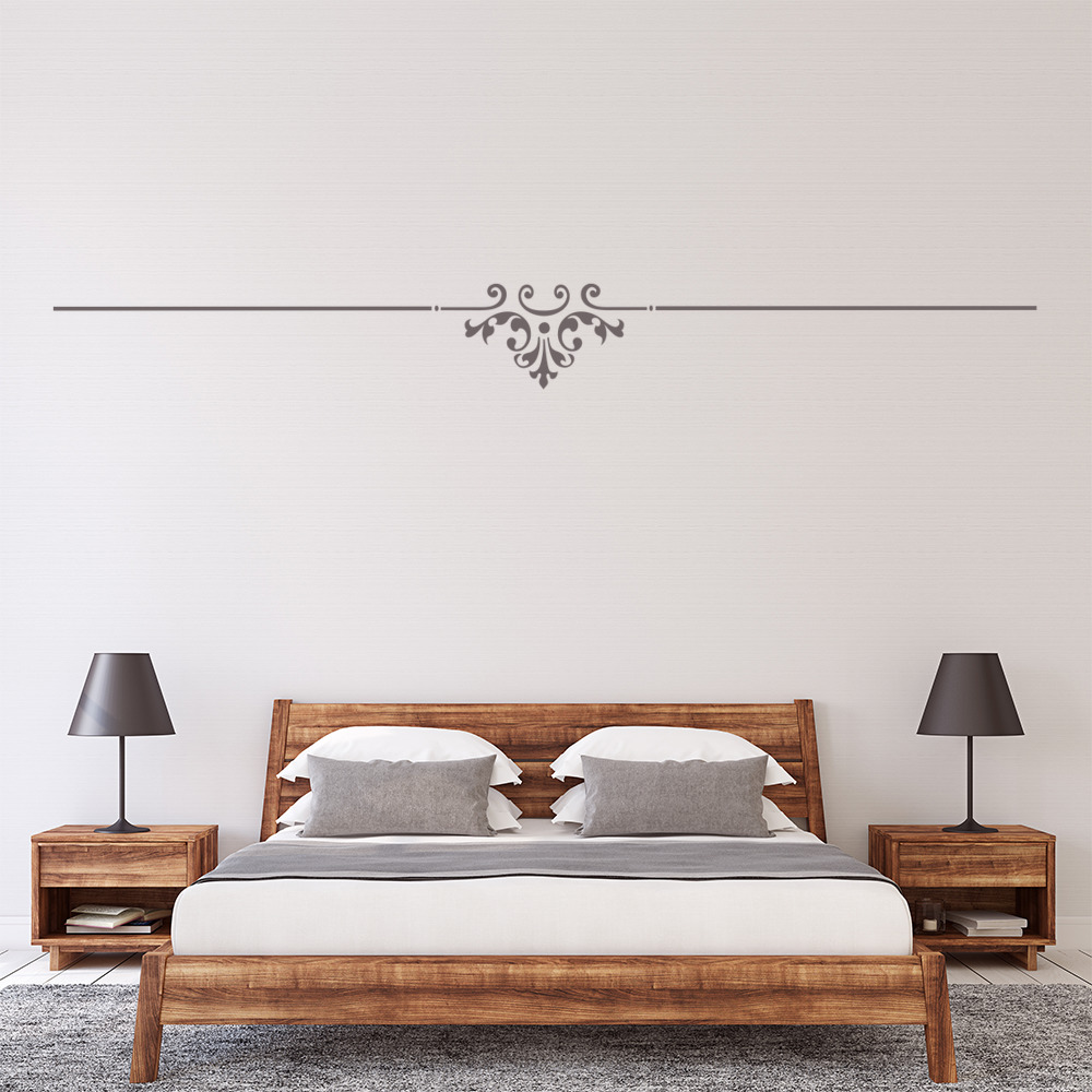 Leaf Design Decorative Headboard Wall Sticker