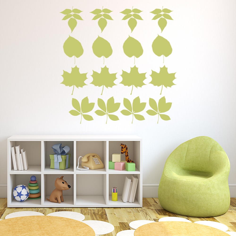 Leaf Group Wall Sticker Set