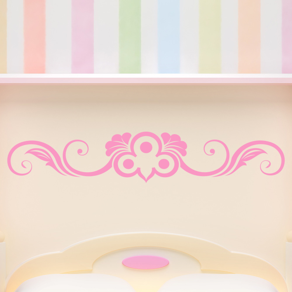 Leaf Swirl Swirl Headboard Wall Sticker