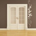 Leaf Vine Flower Headboard Wall Sticker