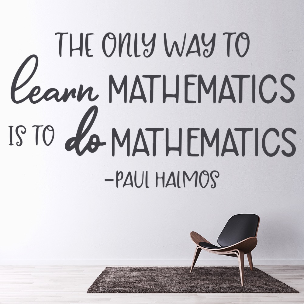 Learn Mathematics Maths Classroom School Wall Sticker