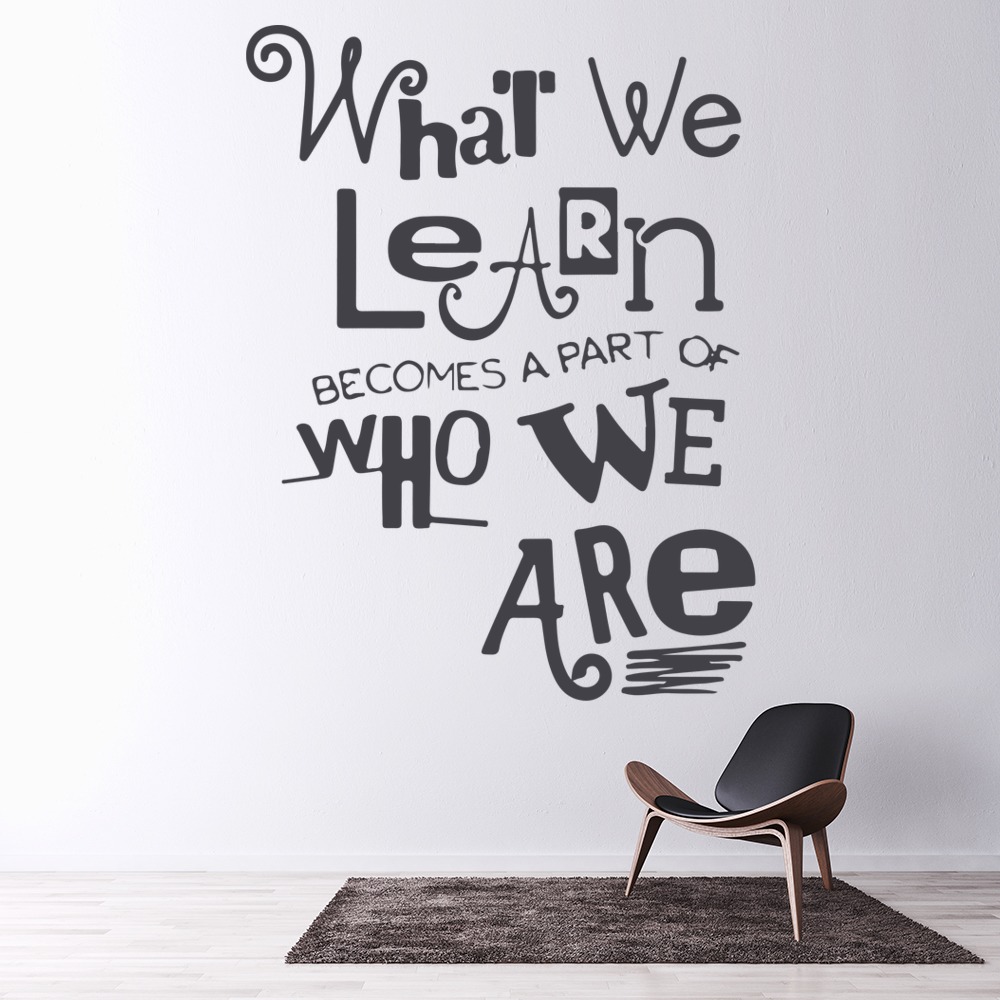 Learning Shapes Us School Wall Sticker