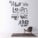 Learning Shapes Us School Wall Sticker