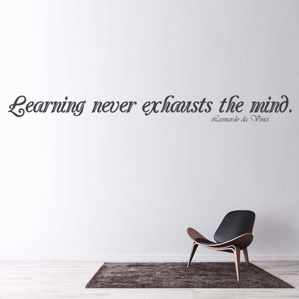 Learning Da Vinci Quote Wall Sticker