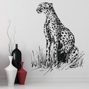 Leopard In The Grass Wall Sticker