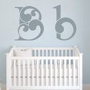 Letter B Alphabet Nursery Wall Sticker