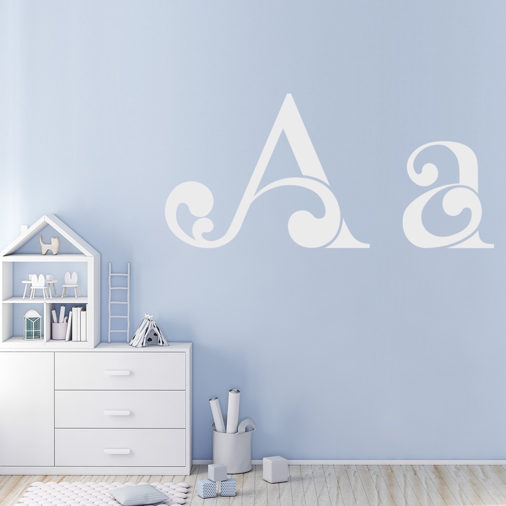 Letter A Alphabet Nursery Wall Sticker