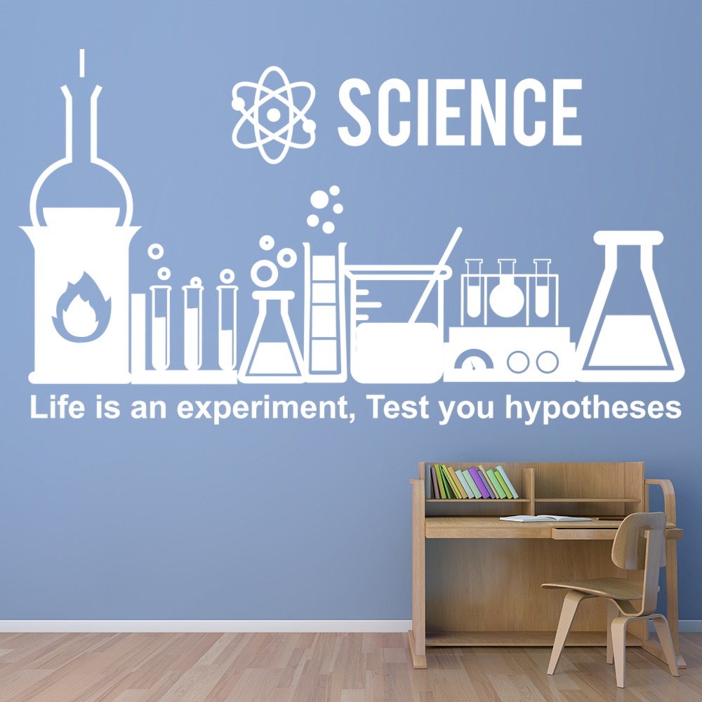Life Is An Experiment Science  Wall Sticker