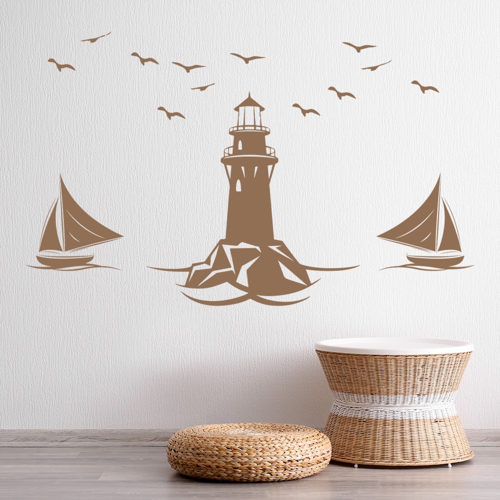 Lighthouse Seascape Decor Wall Sticker