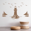 Lighthouse Seascape Decor Wall Sticker