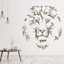 Lion Head African Animals Wall Sticker - Mod4