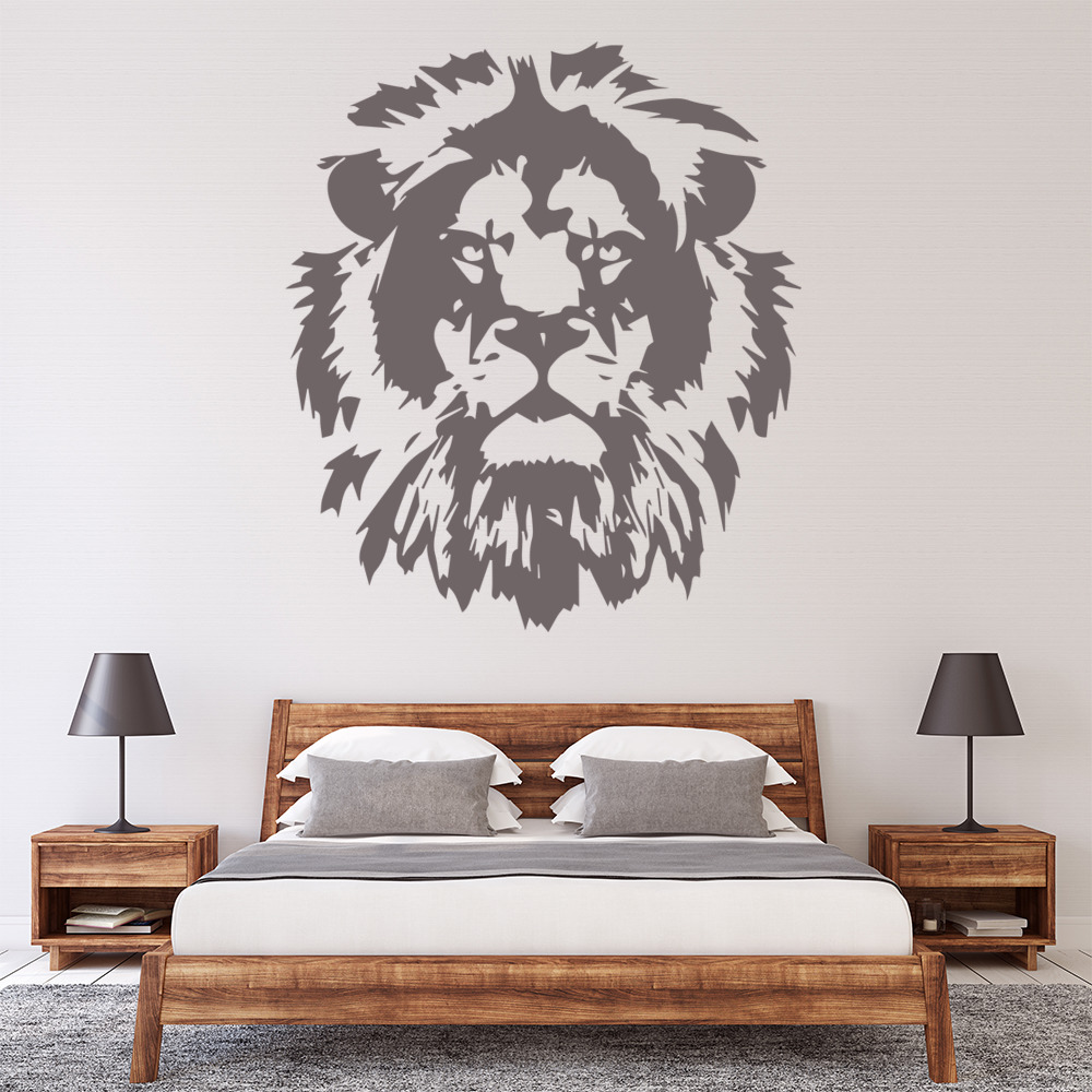 Lion Head African Wild Animals Wall Sticker
