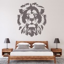 Lion Head African Wild Animals Wall Sticker