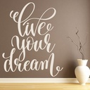 Live Your Dream Fairytale Quote Wall Sticker