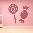Lollipop Sweets Candy Cafe Wall Sticker