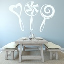Lollipops Candy Sweets Wall Sticker