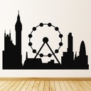London City Skyline United Kingdom Wall Sticker - Mod6