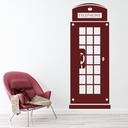 London Phone Box British Landmark Wall Sticker