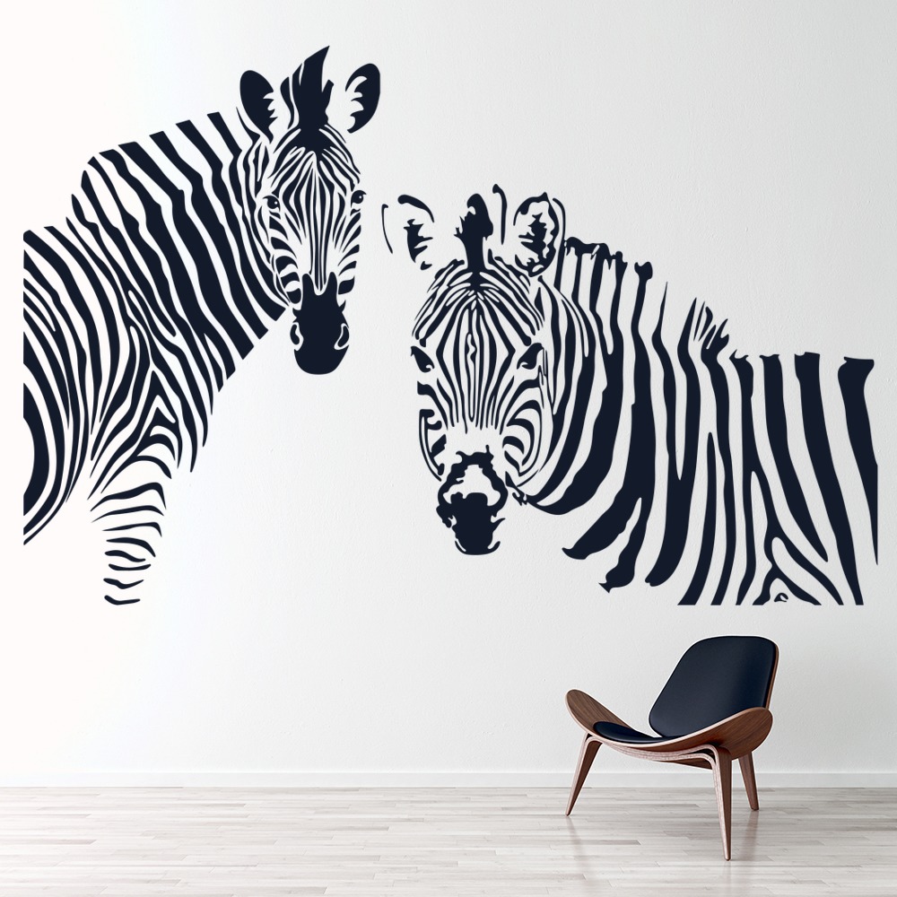 Looking At You Zebra Safari Wall Sticker