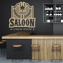 Lorem Ipsum Saloon Cowboy Wall Sticker