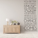 Lose Yourself Eminem Song Lyrics Wall Sticker