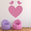 Love Birds Heart Wall Sticker