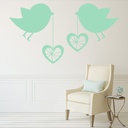 Love Heart Birds Wall Sticker
