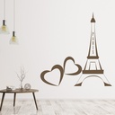 Love Paris Eiffel Tower Wall Sticker - Mod9