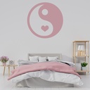 Love Ying Yang Heart Wall Sticker