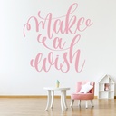 Make A Wish Fairytale Quote Wall Sticker