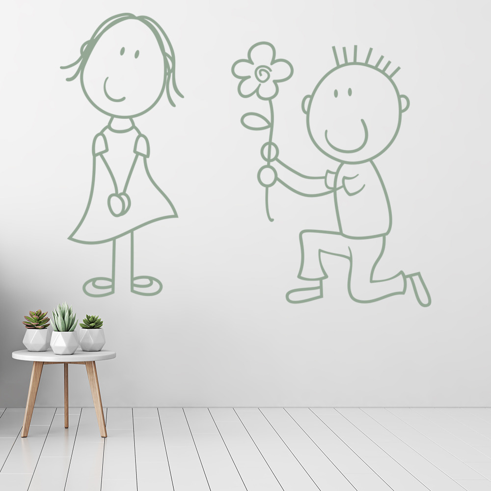 Marriage Proposal Wedding Wall Sticker