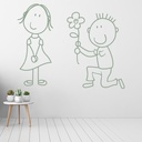 Marriage Proposal Wedding Wall Sticker