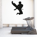 Martial Arts Karate Kick Wall Sticker - Mod1