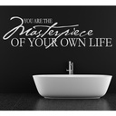Masterpiece Bathroom Quote Wall Sticker