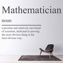 Mathematician Definition Maths Classroom School Wall Sticker