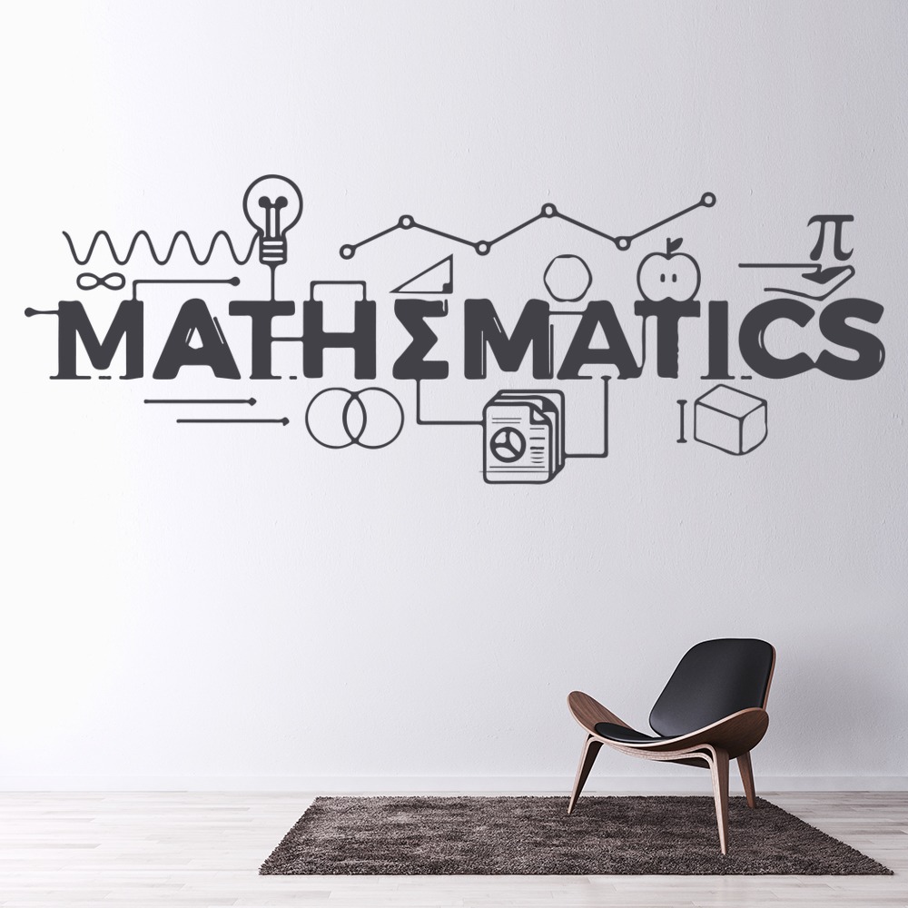 Mathematics Symbols Maths Classroom Wall Sticker