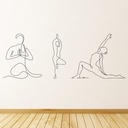Meditation, Yoga Pose Yoga Studio Decor Wall Sticker
