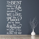 Memories Along the Way Travel Wall Sticker