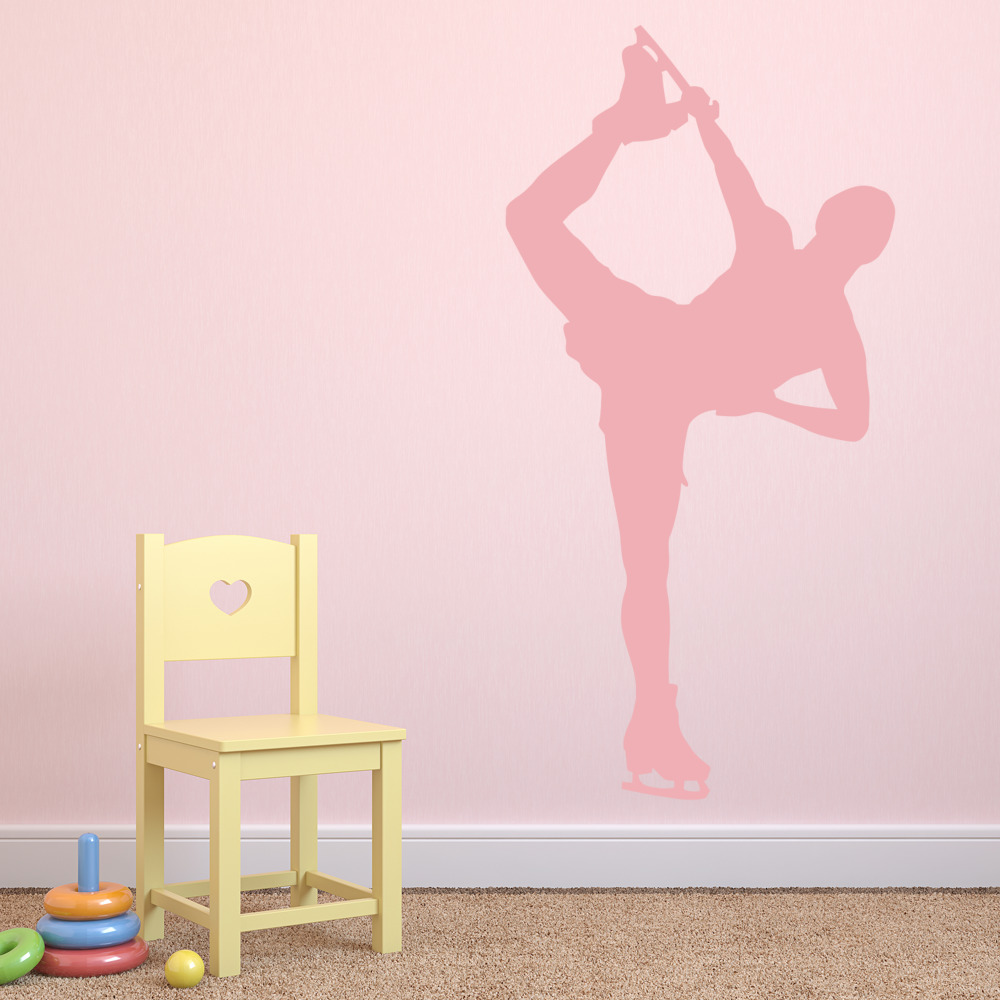 Mens Figure Skater Ice Skating Wall Sticker