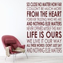Metallica Nothing Else Matters Wall Sticker