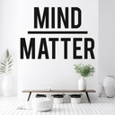 Mind Over Matter Fitness Gym Wall Sticker