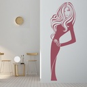 Model Pose Hair Salon Wall Sticker