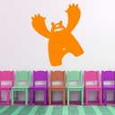 Monster Bear Halloween Wall Sticker