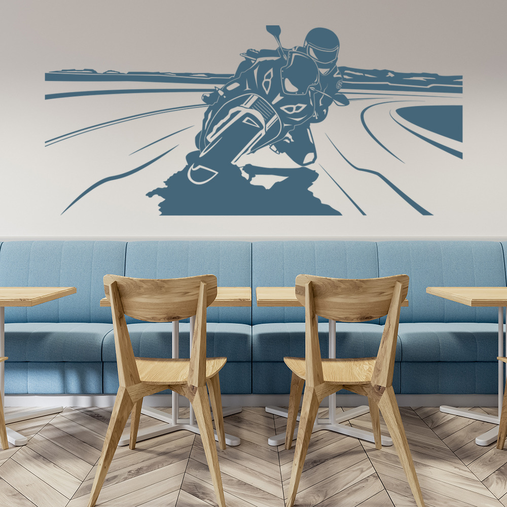 Motorbike Motorcycle Scene Wall Sticker