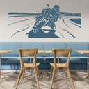 Motorbike Motorcycle Scene Wall Sticker