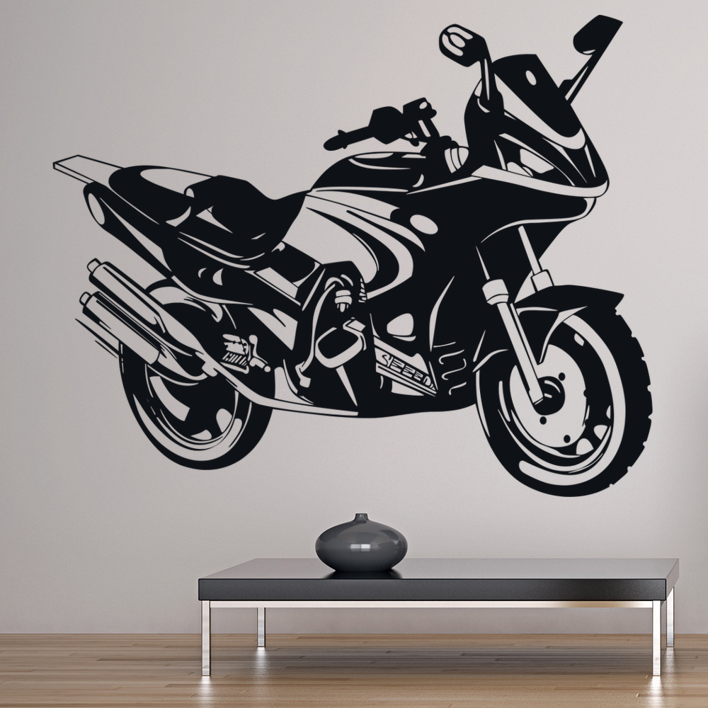 Motorcycle Scrambler Racing Motorbike Wall Sticker