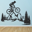 Mountain Bike Scene Extreme Sports Wall Sticker