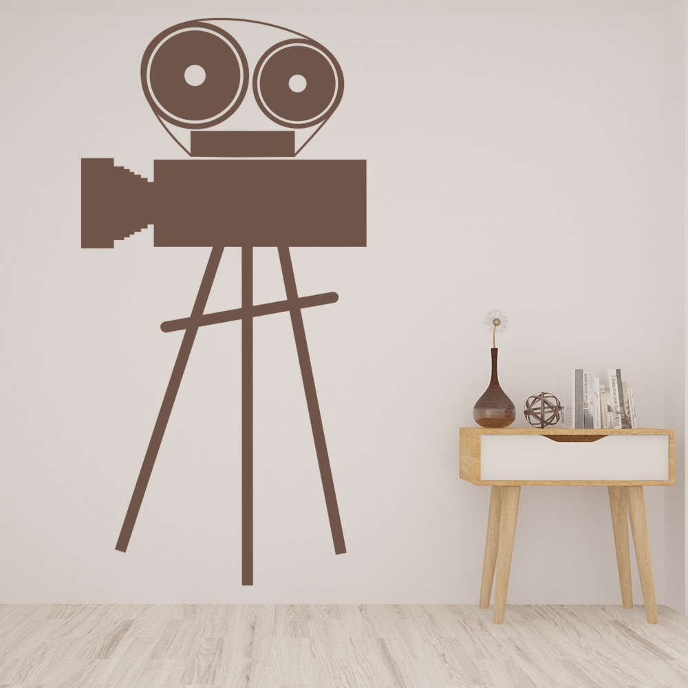 Movie Camera Vintage Movie Wall Sticker