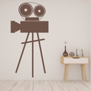 Movie Camera Vintage Movie Wall Sticker